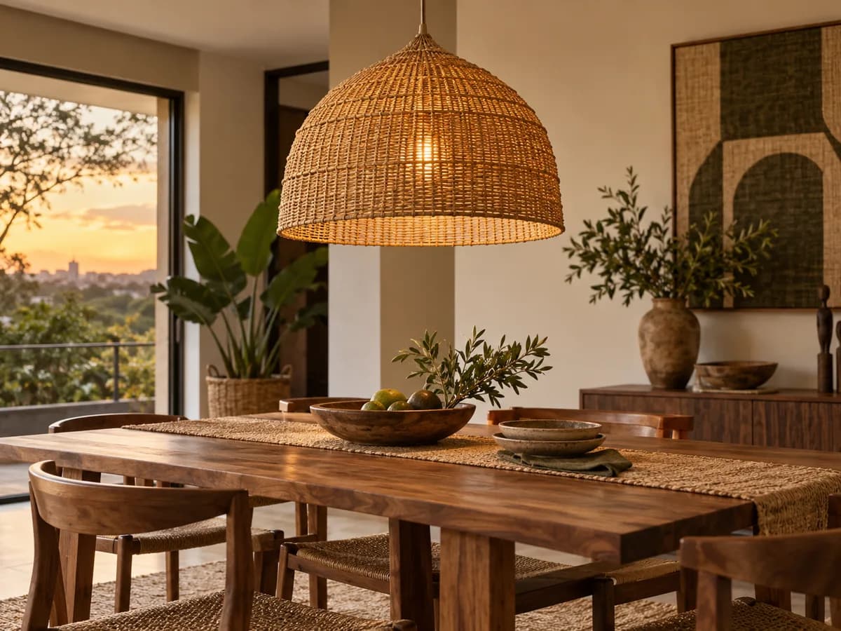 Woven Pendant Light